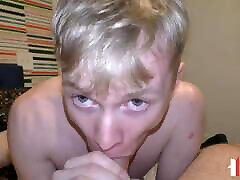 Blond Delinquent Twink Swallows Daddy&039;s Fat Load