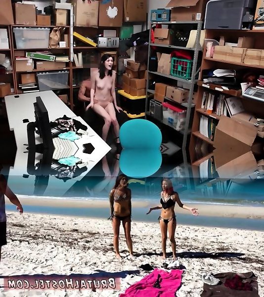 Porno Bilder - Teenager Doppelarsch Am Strand