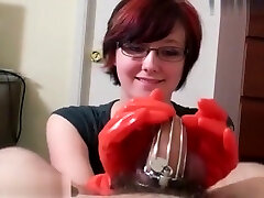 Rubber Gloves tease and denial