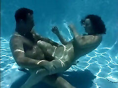 Underwater sex cumshot