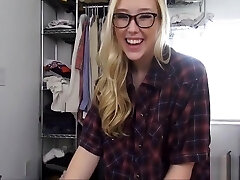 Great Blonde Teen with Glasses