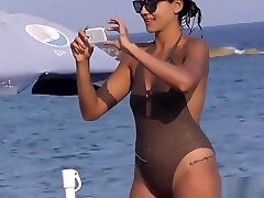 Bathing Suit Cameltoe Milf Beach Voyeur HD Video