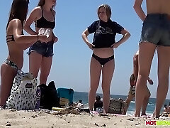 Amazing Teens, G-strings, Big Asses Spied On The Beach, Covert Camera